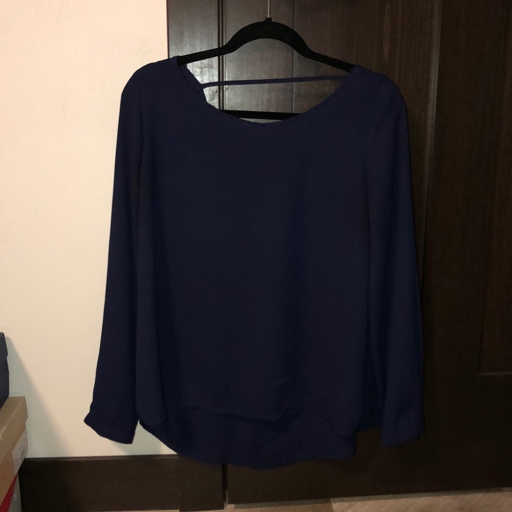 Navy blue blouse